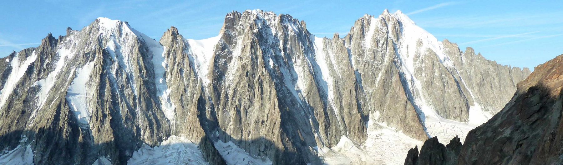 Die großen Nordwände der Verte, Droites und Courtes.