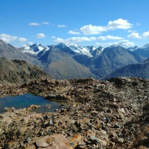 Ötztaler alpen von der Wildspitze gesehen